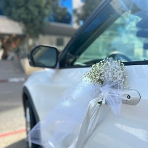 קישוט לרכב חתונה צדדי